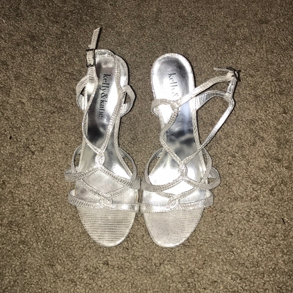 Silver High Heels